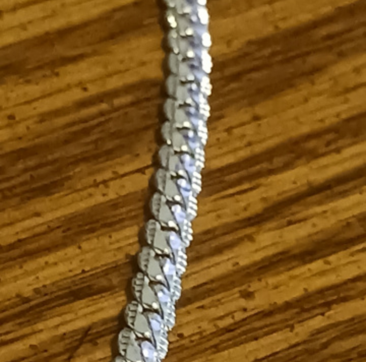 Sterling silver sideways link chain (20) - photo 3