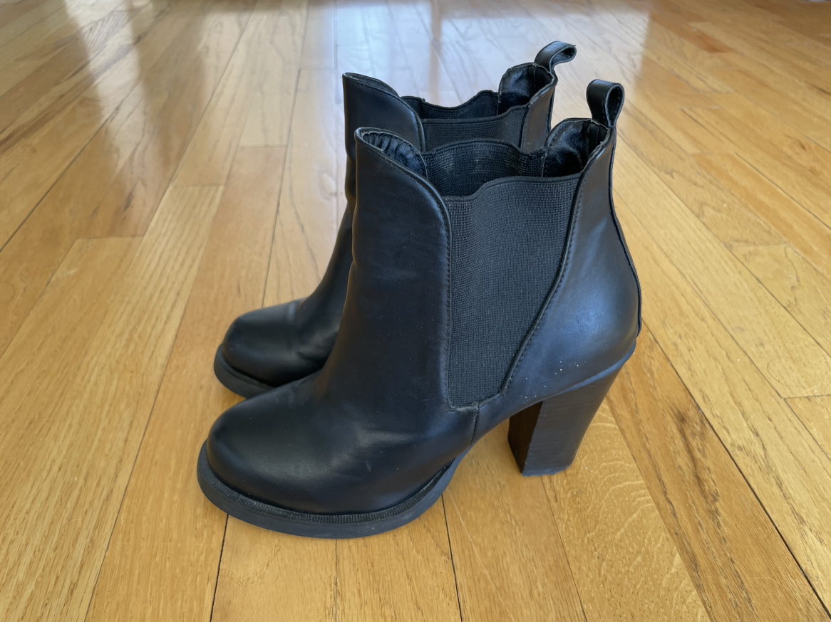 Leather heel size 7 #freecycle - photo 3