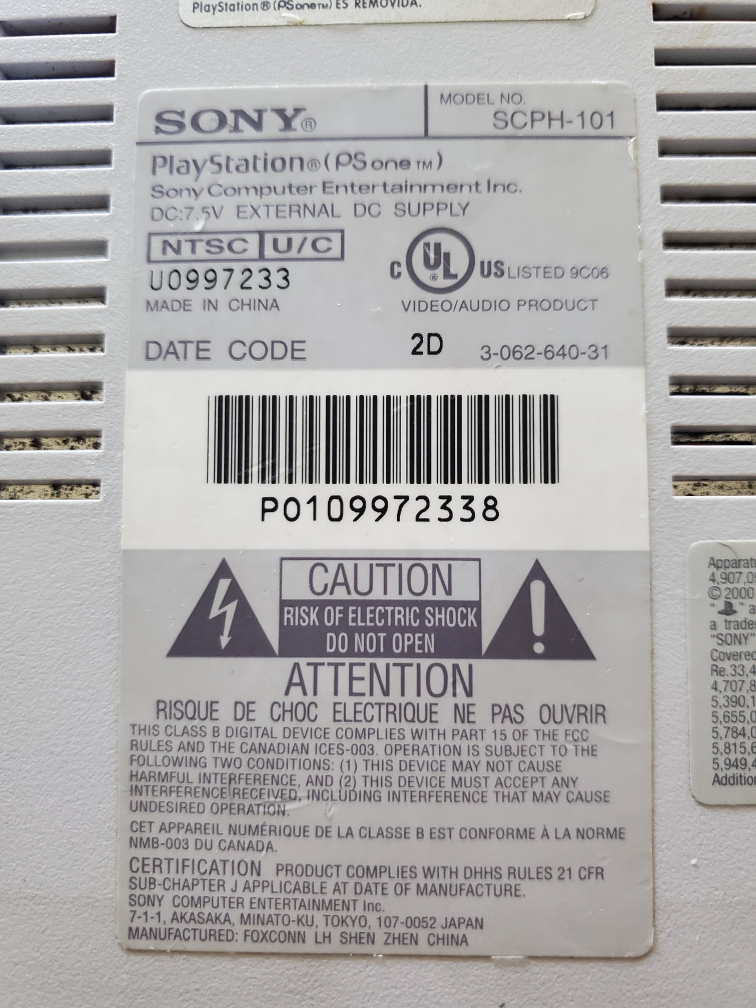 Sony Playstation 1 PS One PS1 Mini Slim Console Only SCPH-101 image indicator(3)