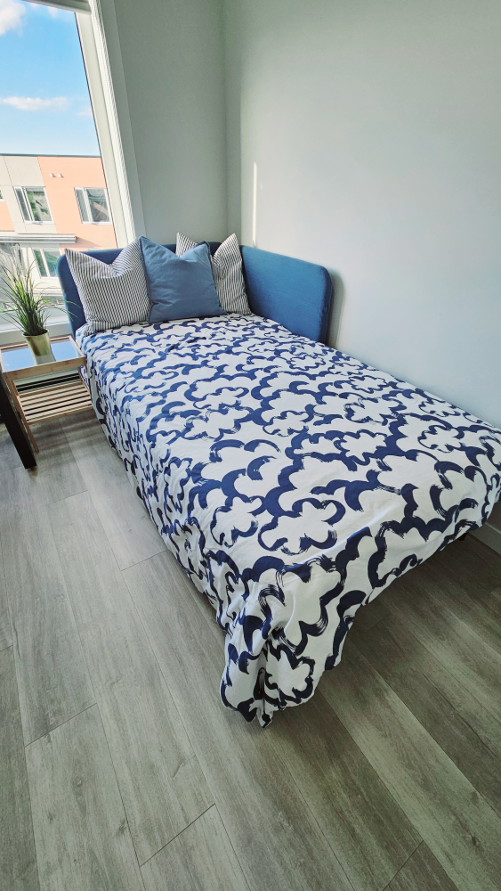 IKEA BLAKULLEN Twin Bed with Spring Mattress (Almost New!)