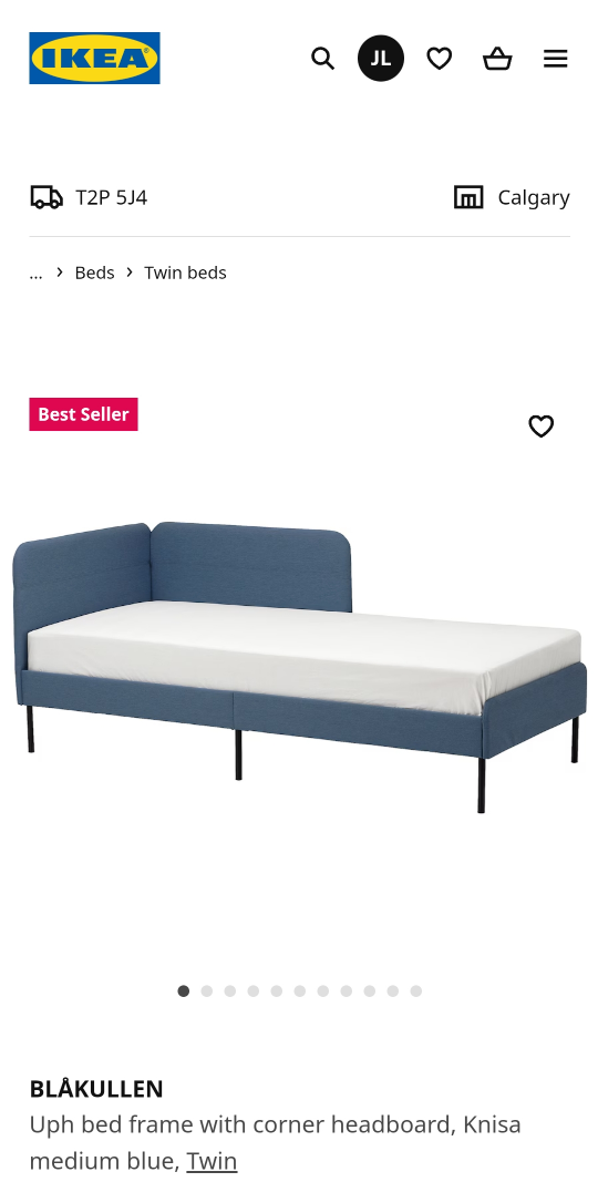 IKEA BLAKULLEN Twin Bed with Spring Mattress (Almost New!) - photo 3
