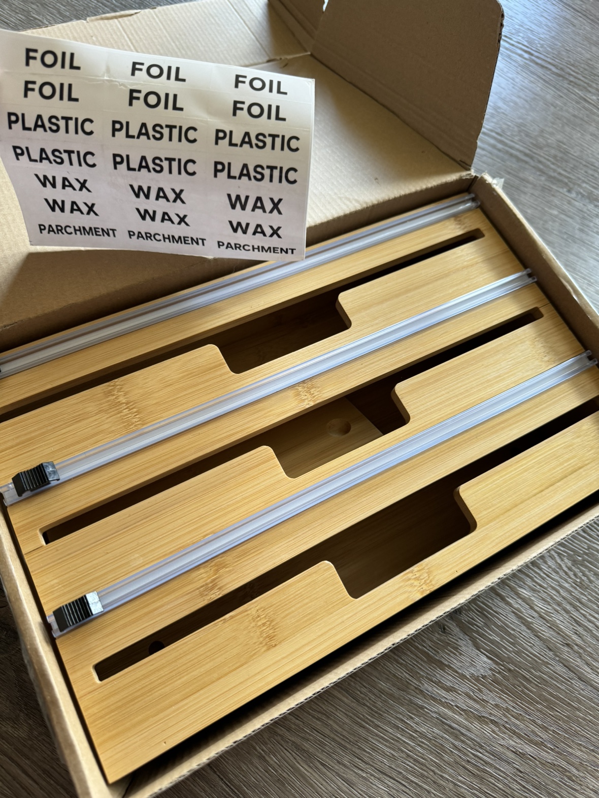 Brand New 3 in 1 Wrap Organizer with Cutter and Labels thumbnail