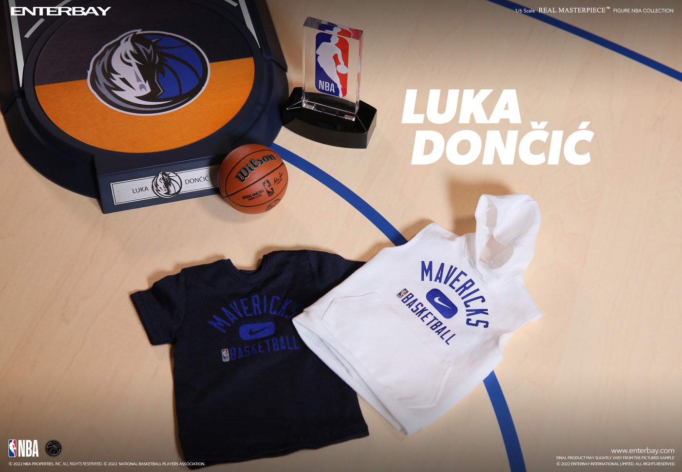 Enterbay Luka Doncic 1/6 NBA Collection Action Figure Dallas image indicator(2)