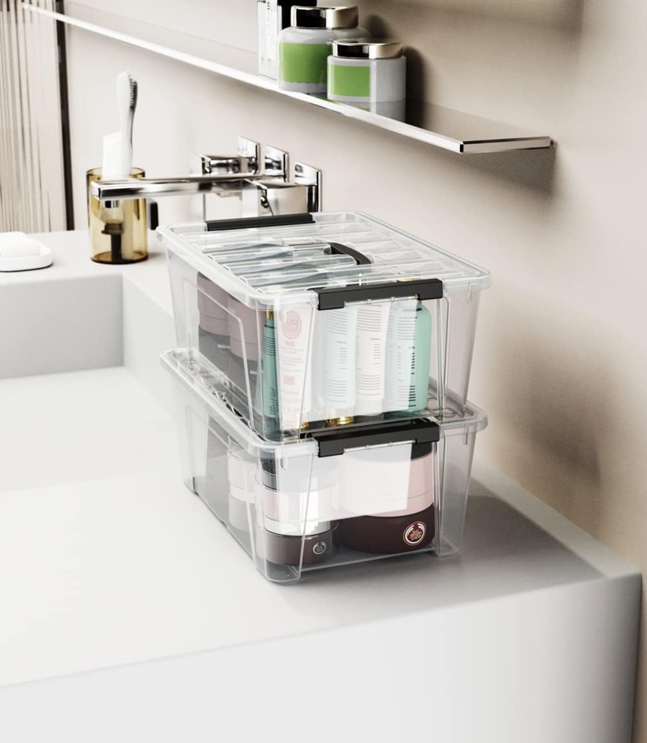 Clear Storage Latch Bins 6 pack - photo 4