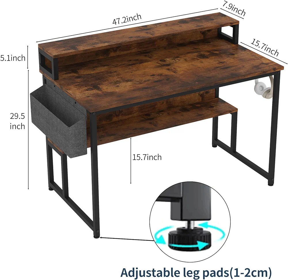 CAIYUN 47 Inch Computer Desk