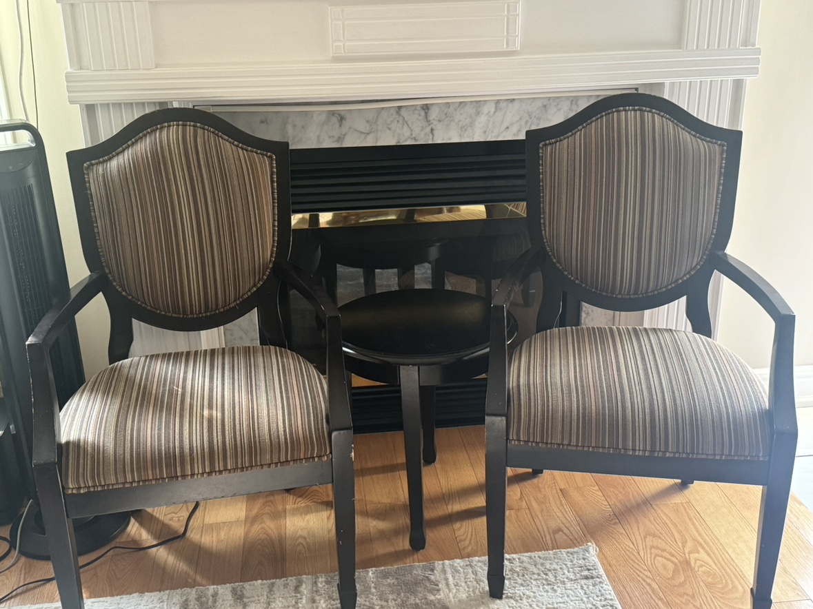 Coffee table and chairs