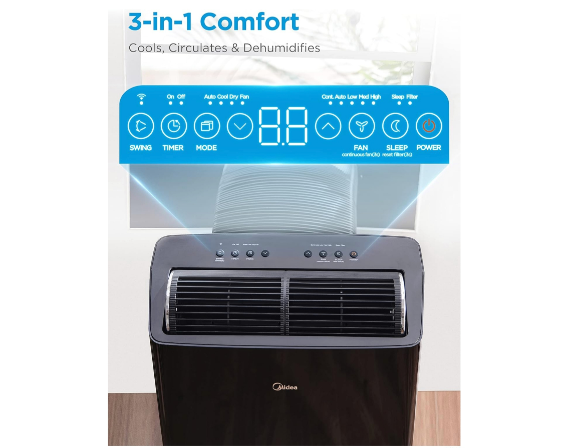 Midea Smart Portable Air Conditioner image indicator(8)
