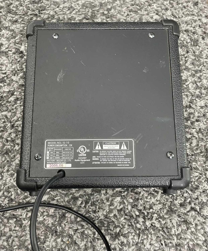 BURSWOOD AMP G10 10w Traveling Practice Amp with Overdrive - EB- image indicator(2)