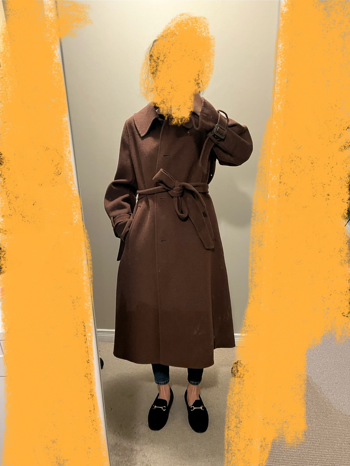 High quality long coat - photo 4