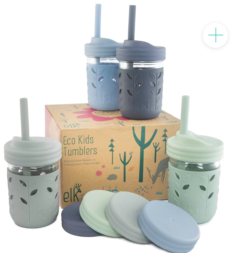 Elk and Friends Eco Kids Tumblers