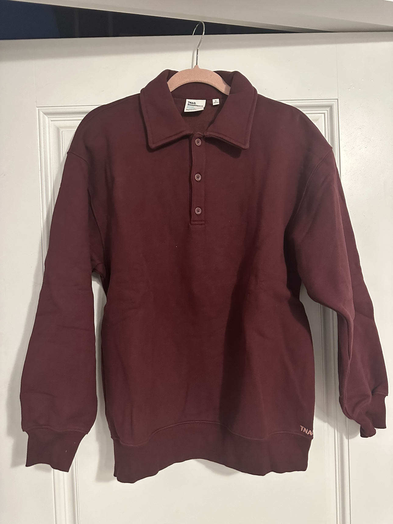 Aritzia TNA polo sweatshirt