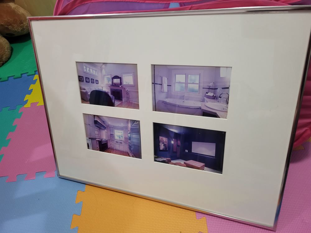 Metallic elegant picture frames, 2 pcs
