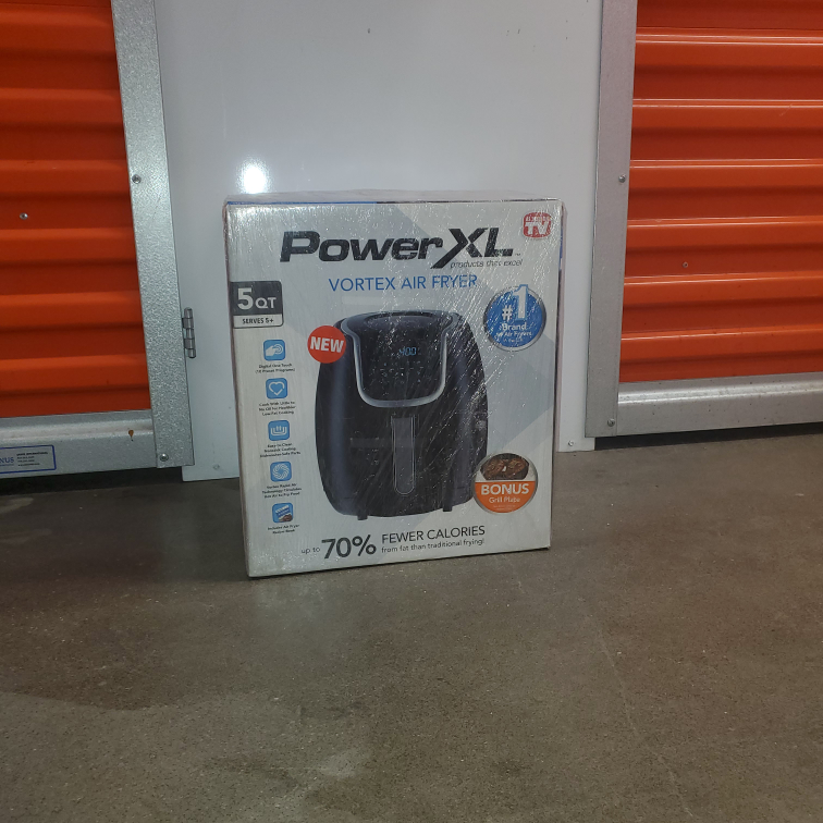 air fryer and cabinet shelves