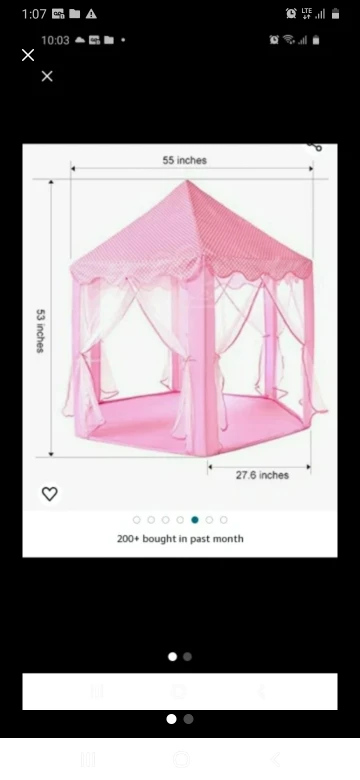 TANT, FOR GRILS  Like New, pink and white color thumbnail