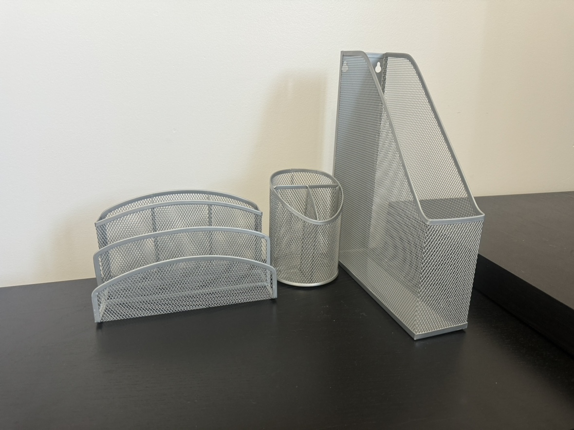 BUNDLE DEAL!! Metal Office Desk Organizers