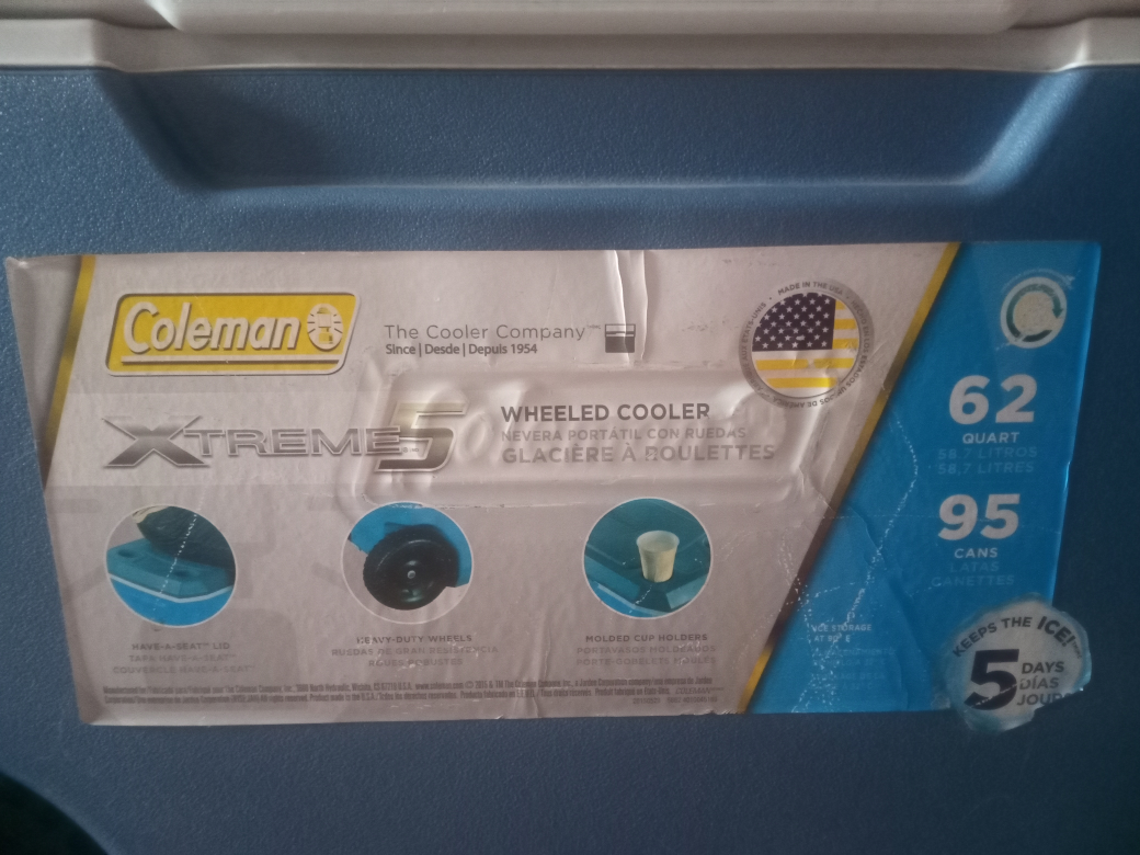 EUC Coleman cooler. Large image indicator(2)