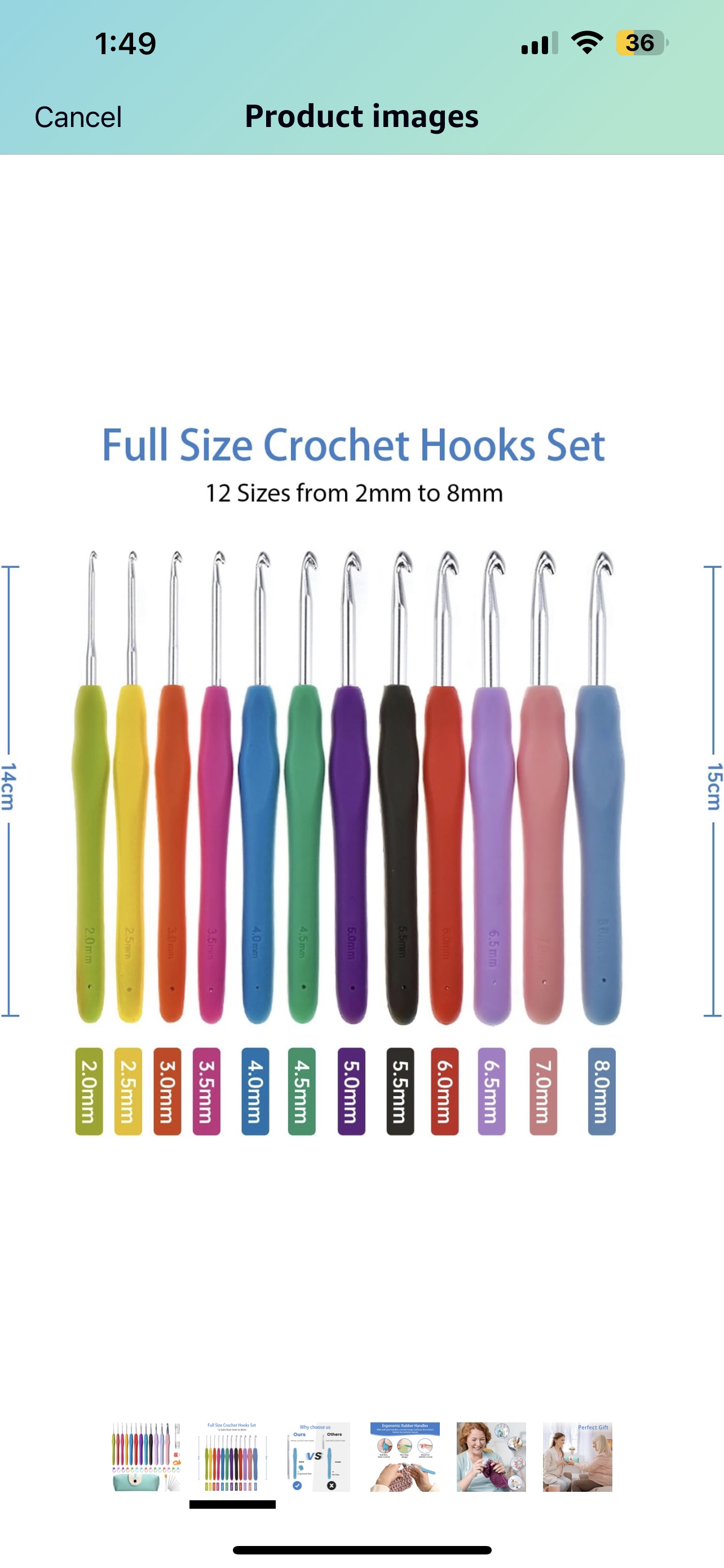 Crochet Hooks set, 12 size - photo 2