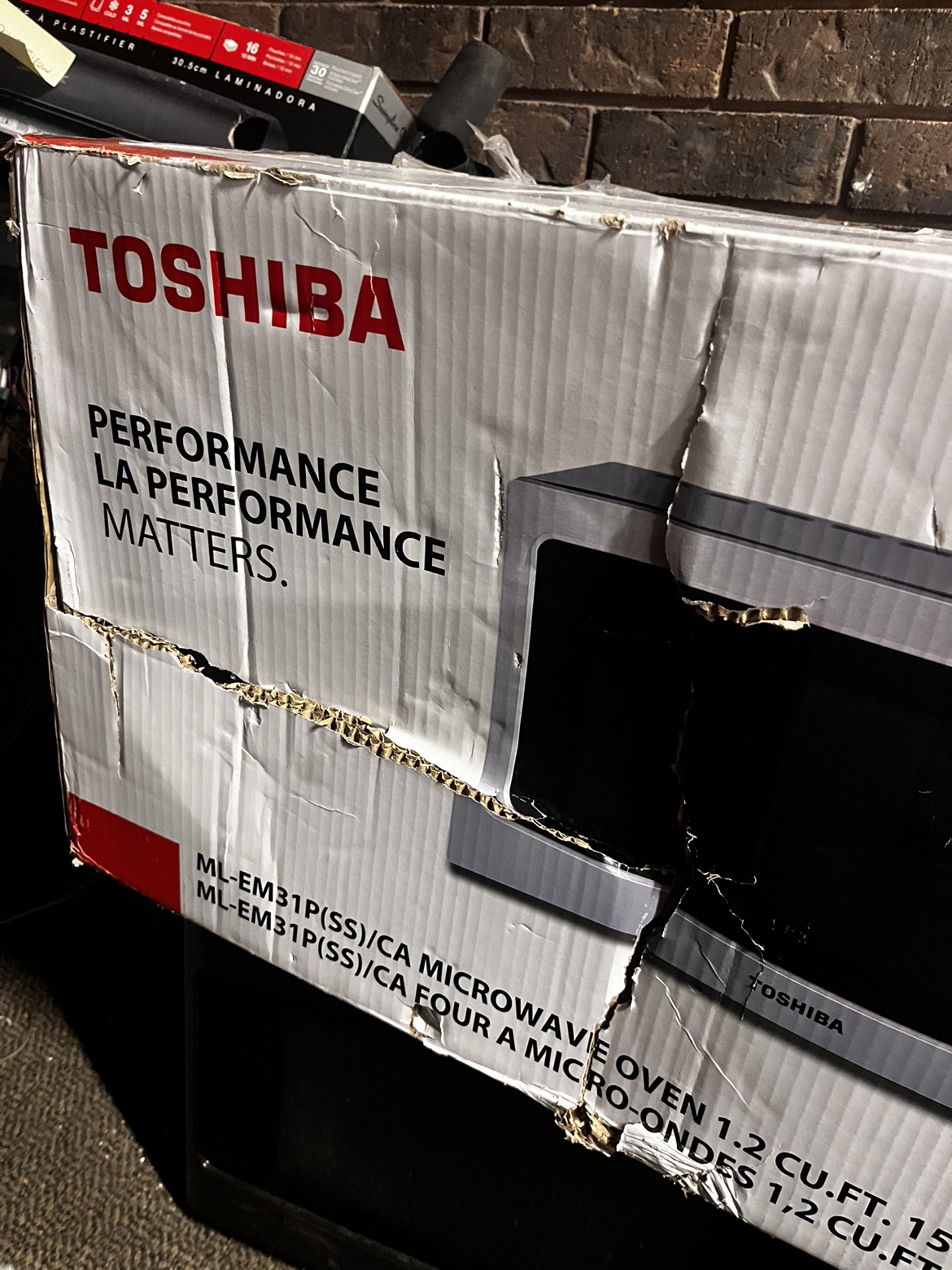 Toshiba performance microwave