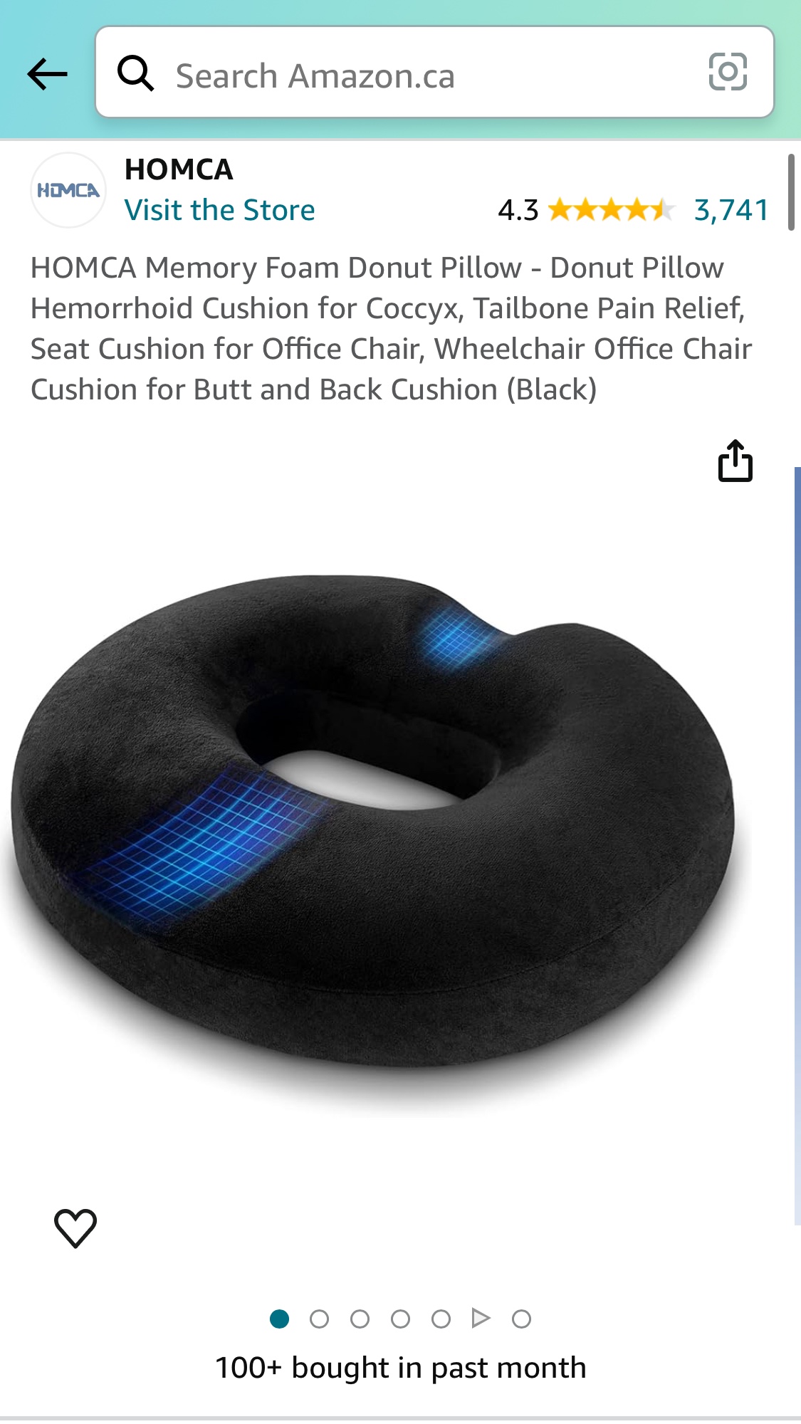 Memory Foam Donut Pillow