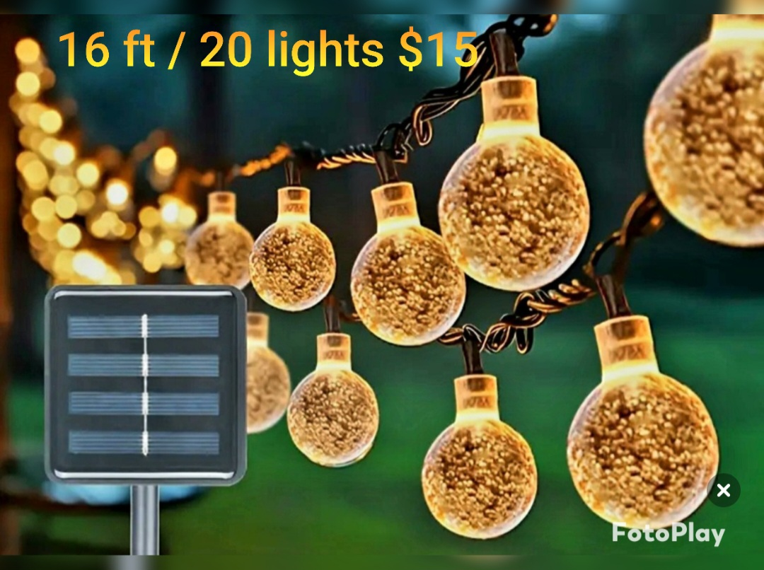 solar outdoor string light good for Gazibo/ patio - photo 2