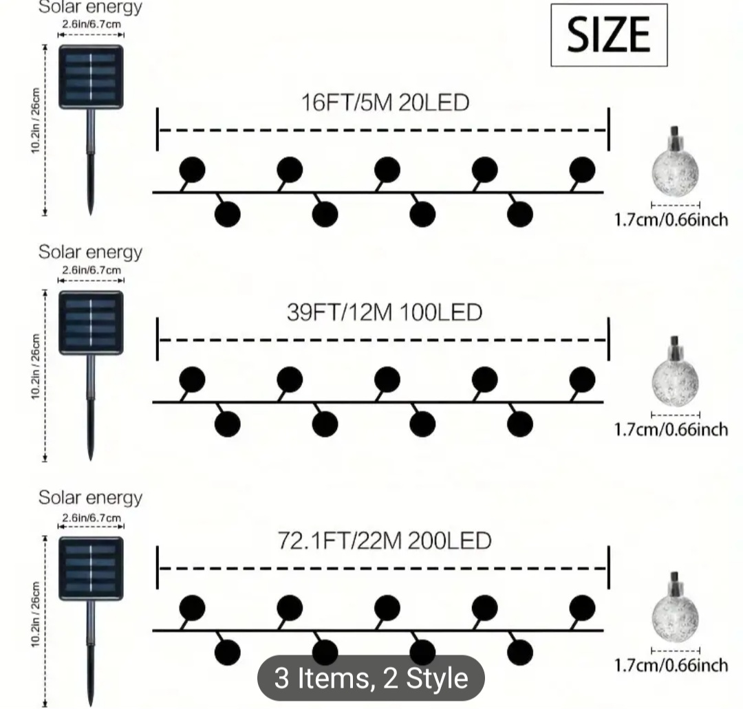 solar outdoor string light good for Gazibo/ patio - photo 4