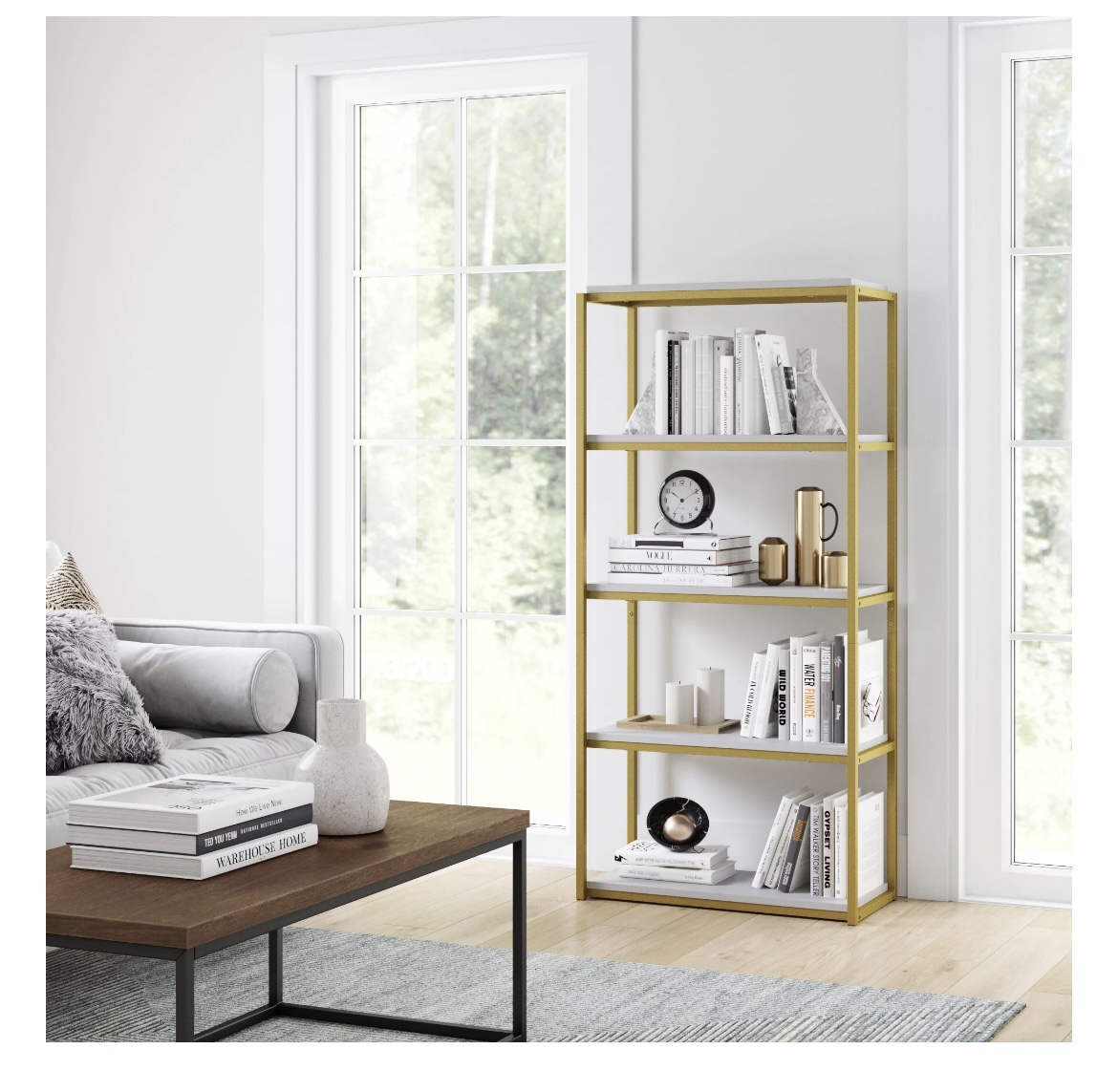 Nathan James Modern Etagere Bookcase - photo 3