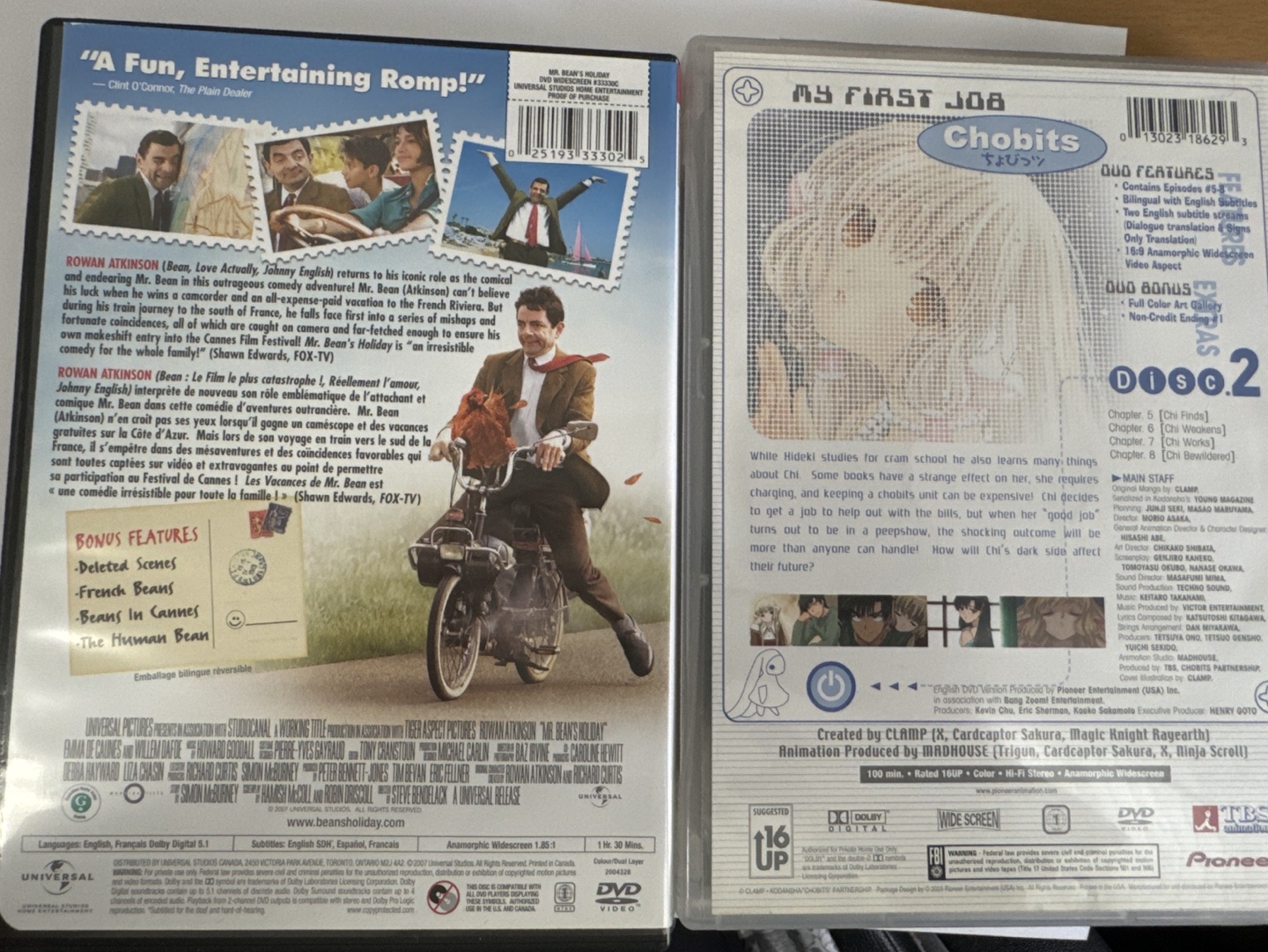 Mr Bean and chobits DVD - photo 2