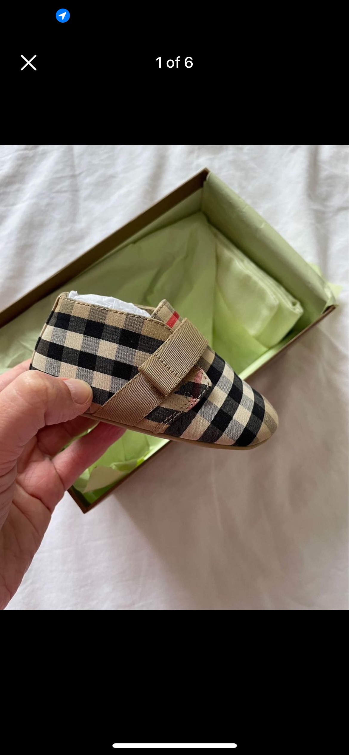 Burberry baby shoes thumbnail