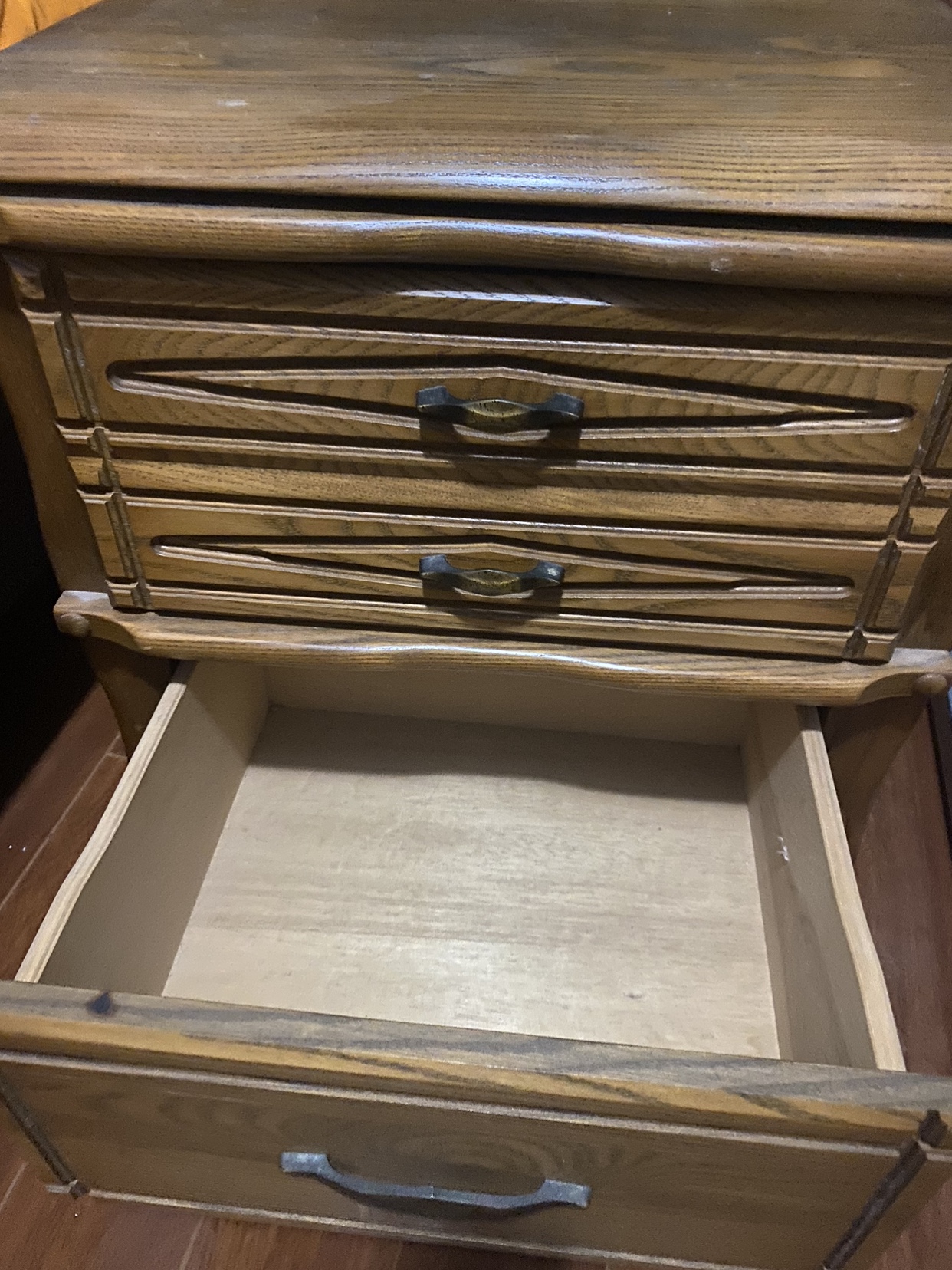 Wooden nightstand for sale image indicator(2)