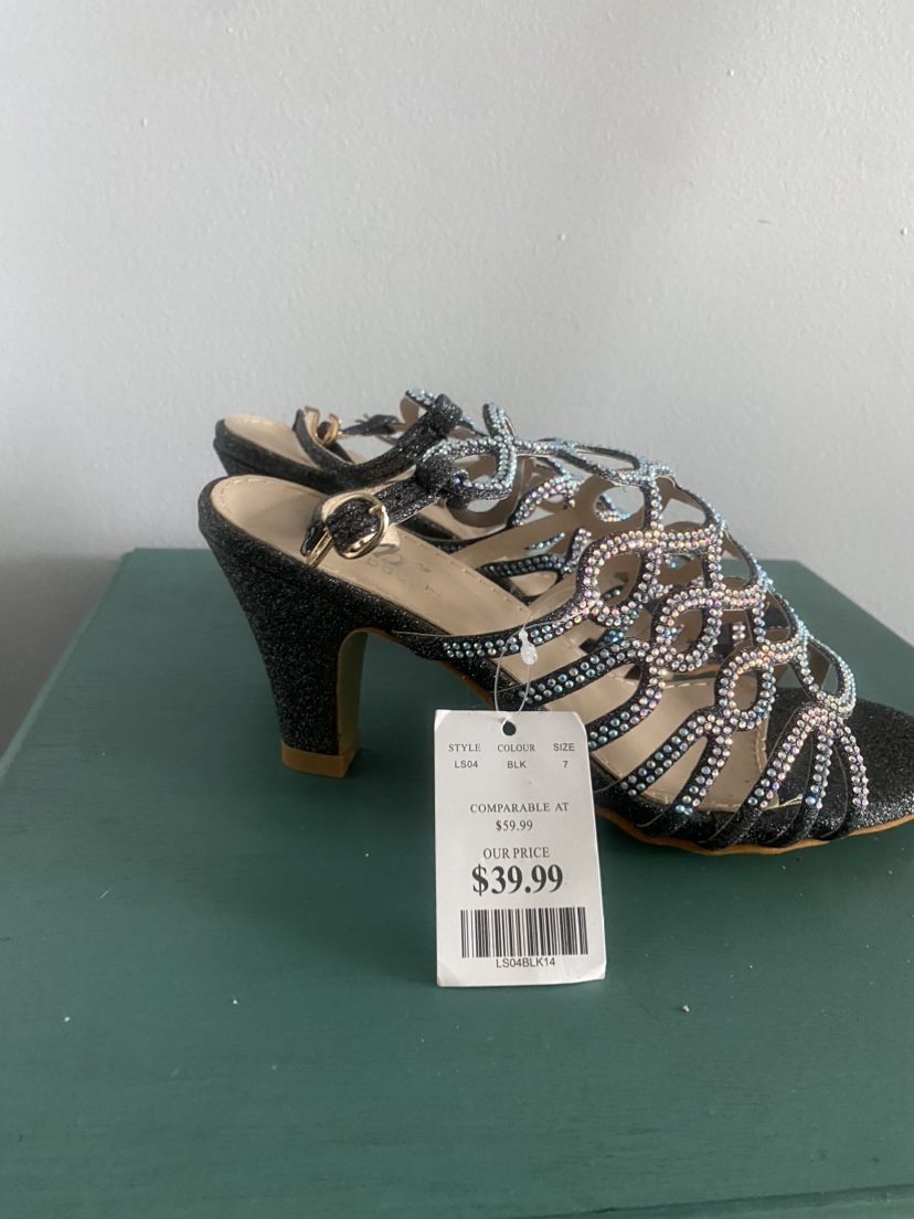 New with tag strappy rhinestone sandal image indicator(2)