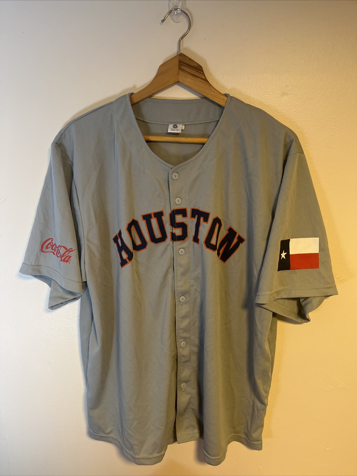 Houston Astros Jersey Mens XL Grey No. 2 Stadium Giveaway image indicator(2)