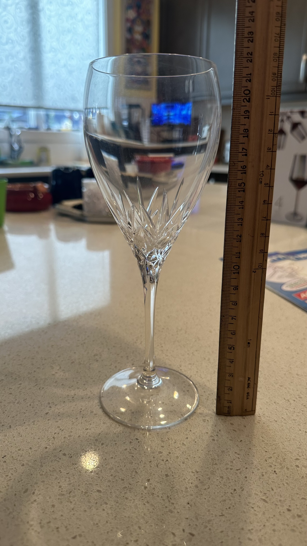 Set of 8 crystal wine glasses - photo 2