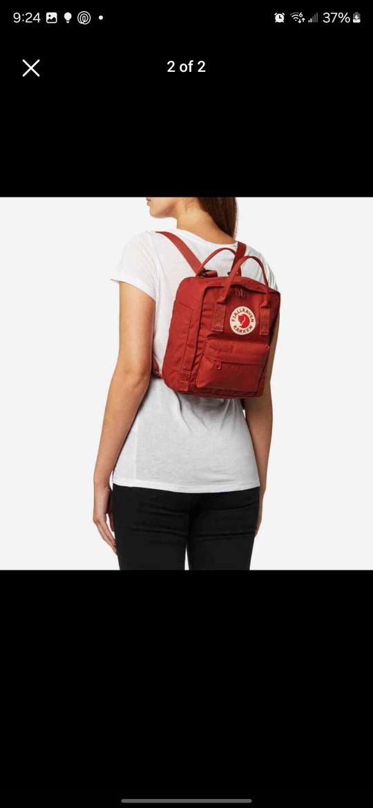 kanken dark red minj