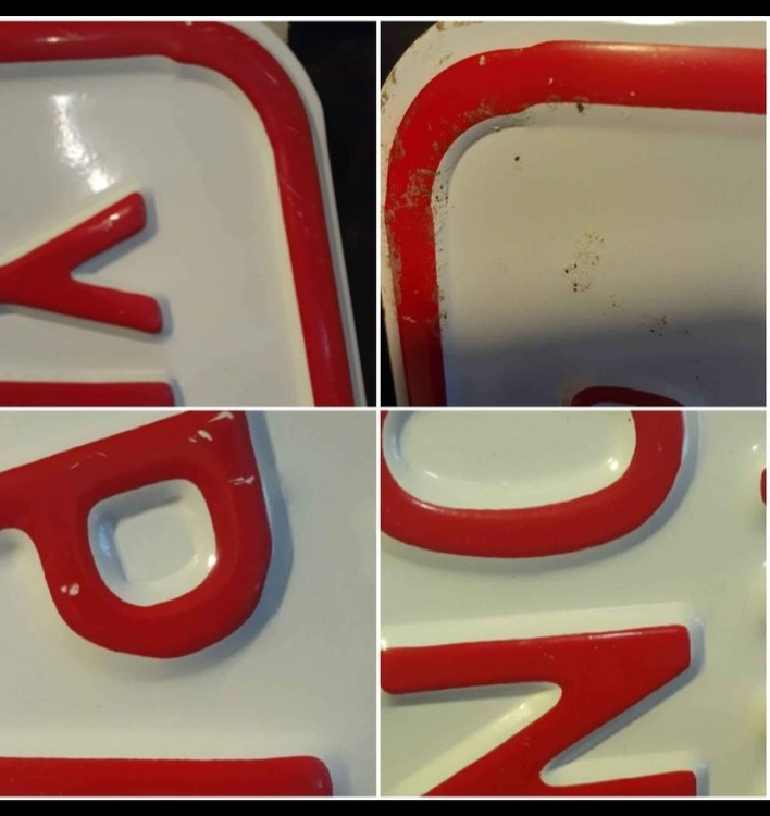 Vintage YAMAHA Parking Sign Beautiful condition - photo 4