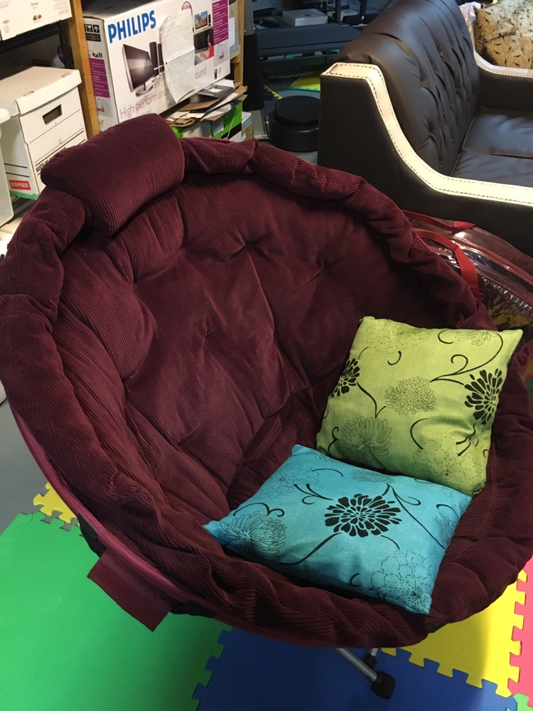 Big around foldable chair#🥕