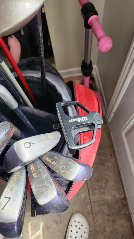 golf bag with club