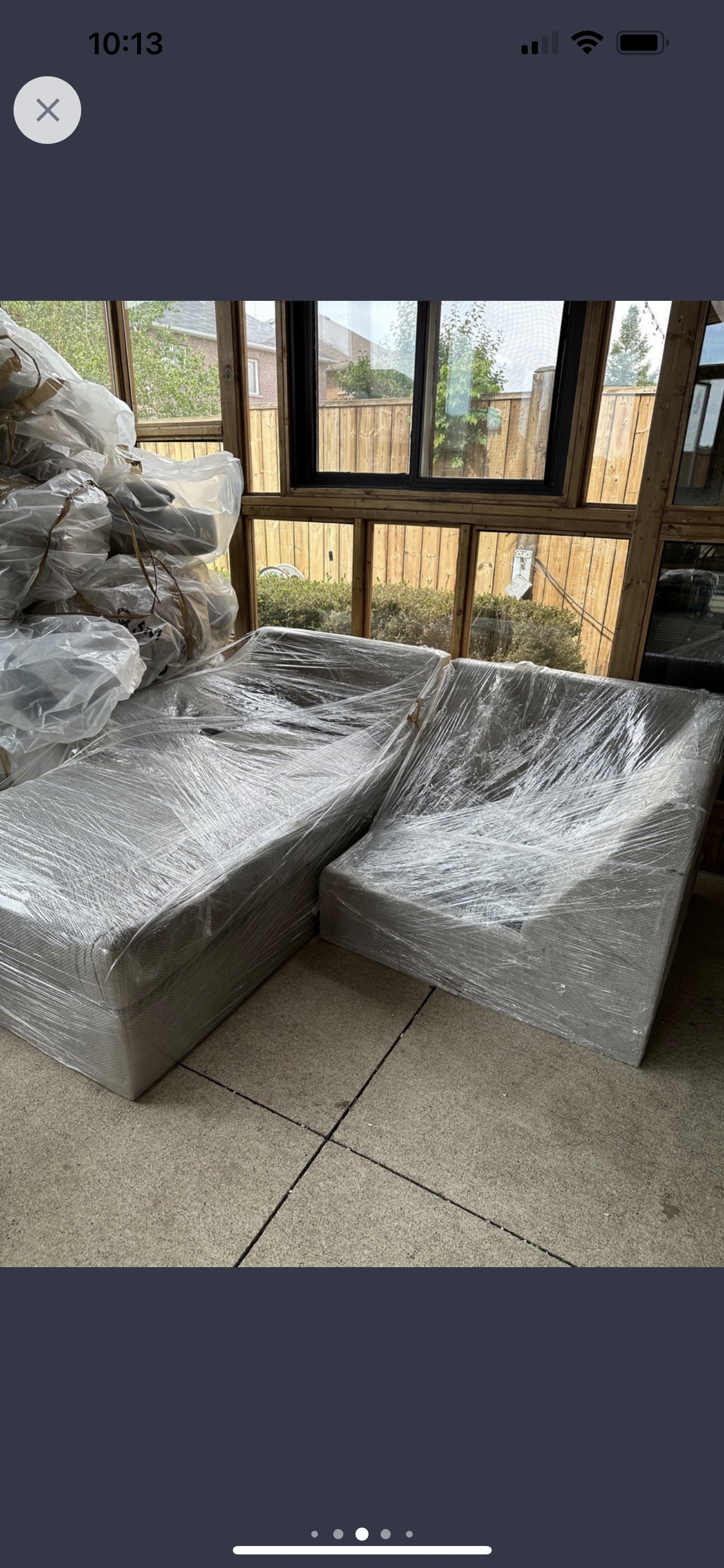 Six seater sectional couch with cushions - photo 4