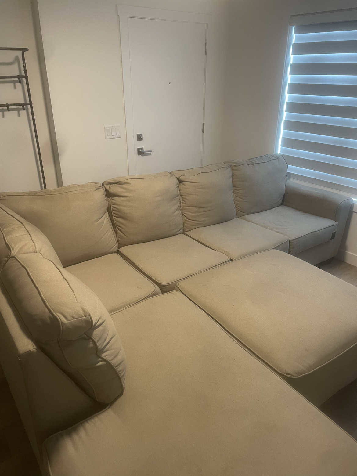 2 Piece Sectional Set with Ottoman