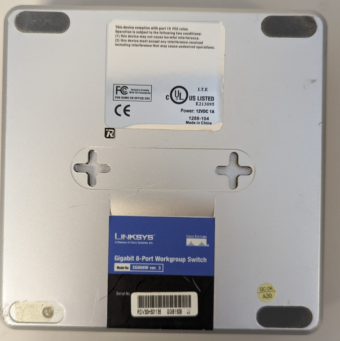 🧡 Linksys EG008W Gigabit 8-Port Workgroup Switch - photo 2