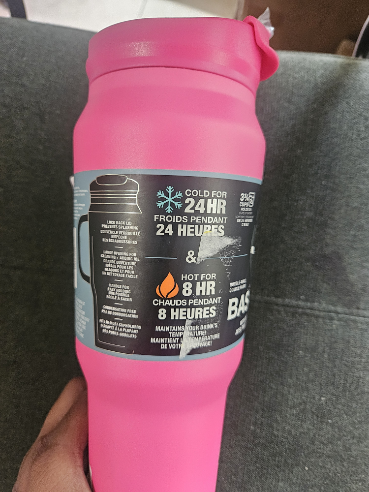 TAL Stainless Steel Basin Travel Mug 30 fl oz, Pink🧡 image indicator(2)