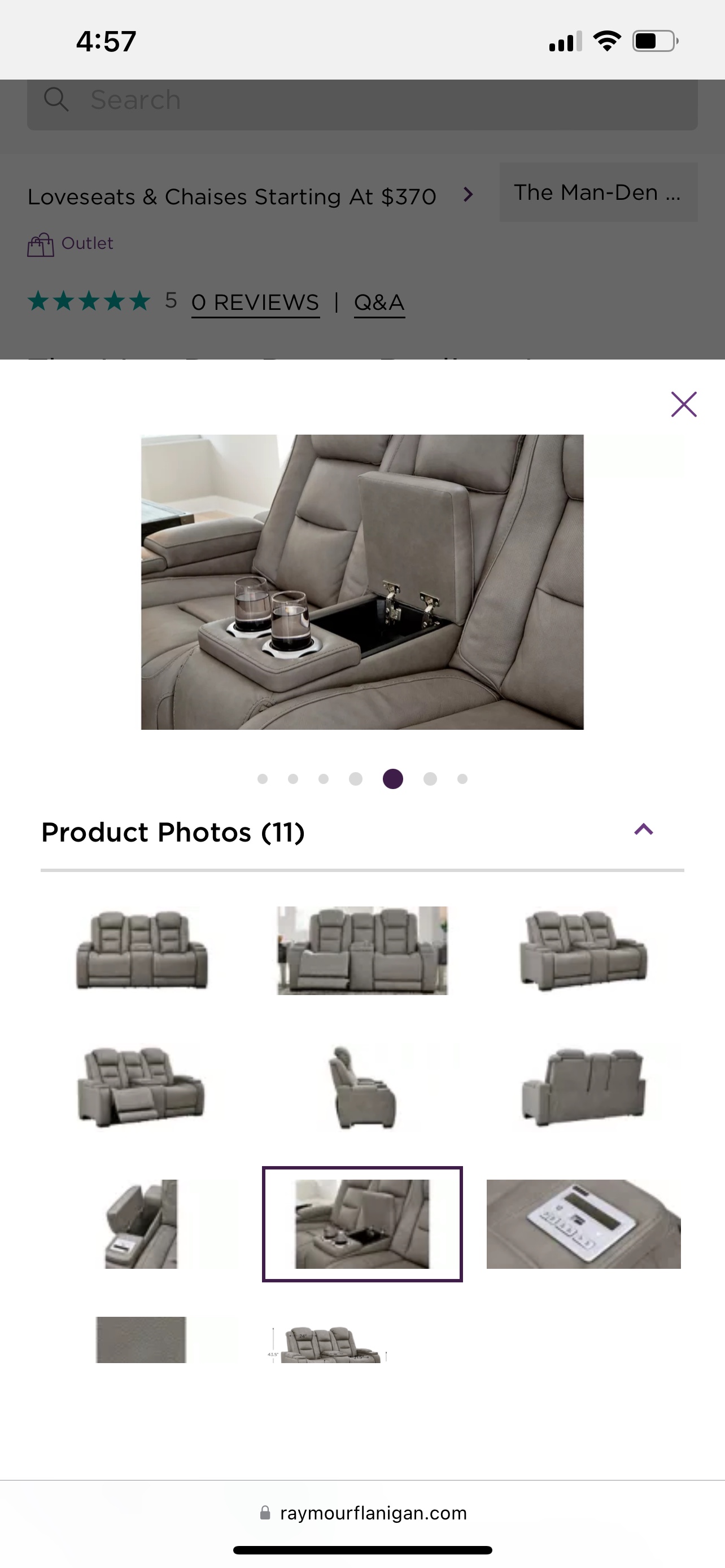 Ashley’s power recliner sofa and loveseat - photo 5