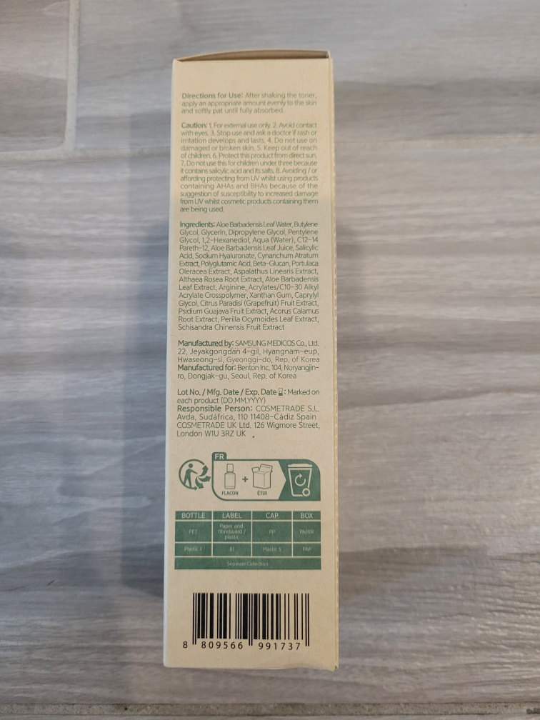 Brand New Benton Aloe BHA Skin Toner (200 mL) image indicator(5)