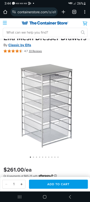 Elfa White Wide Tall Drawer Solution  ($265 msrp - photo 3