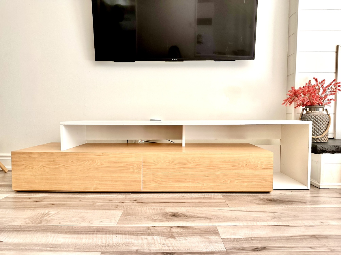 TV stand/ TV rack/ Media unit with 2 big drawers