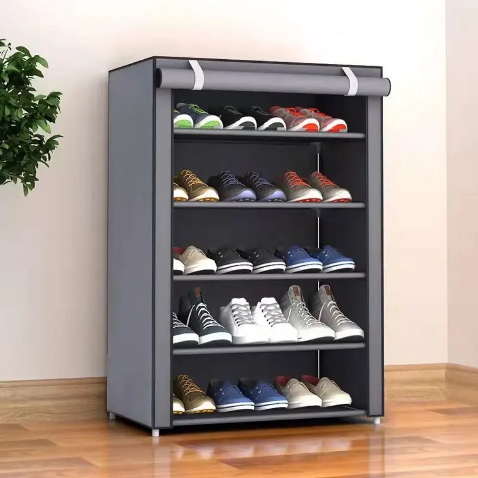 SHOE RACK WITH DUST PROOF COVER,NEW 6 LAYERS
