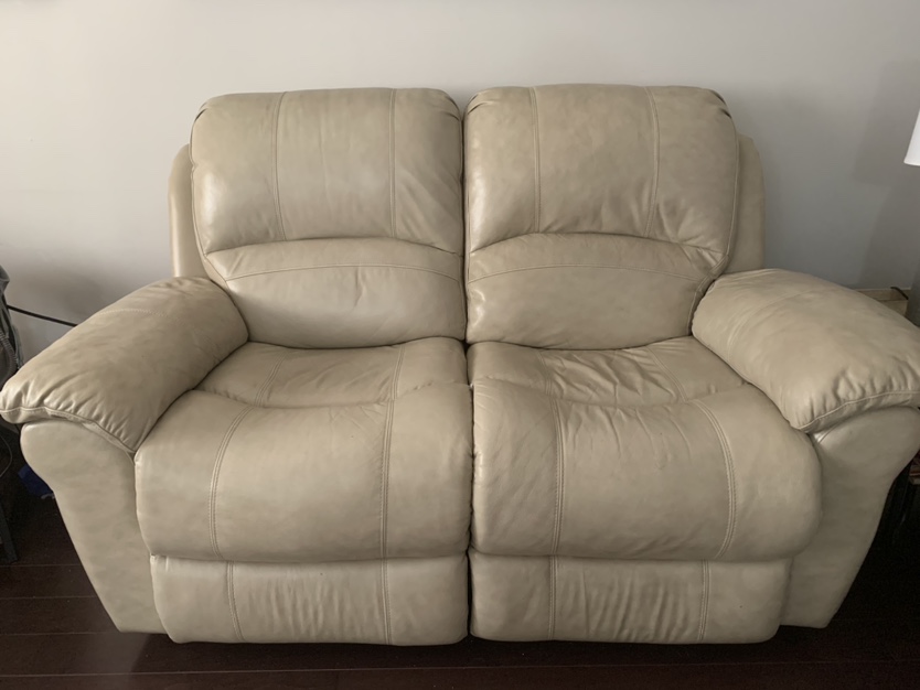 Leather Sofa Set-Reclining