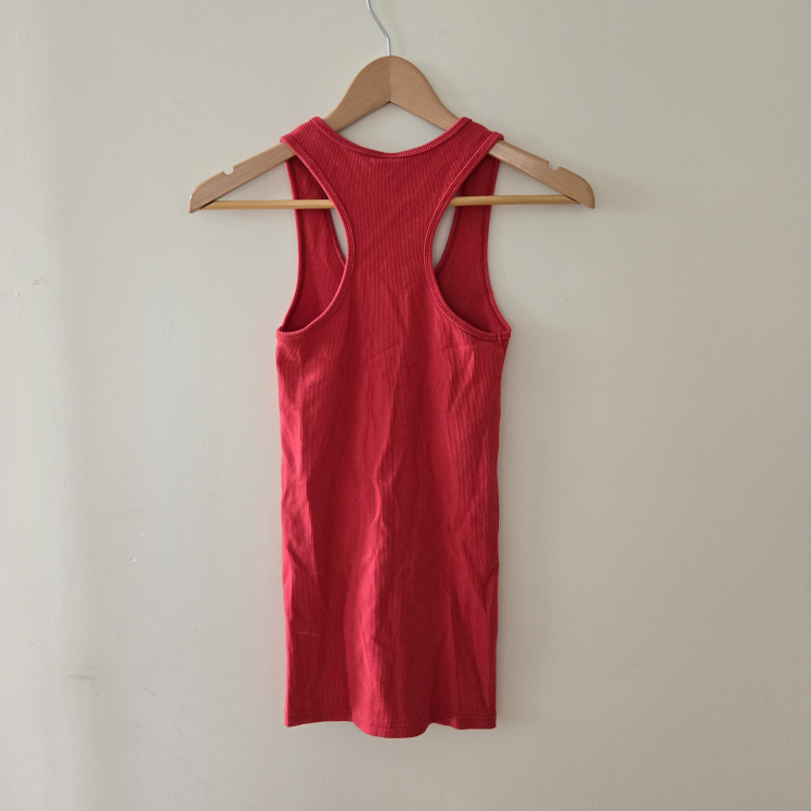 Aritzia TNA red ribbed tank top xsmall xs - photo 5