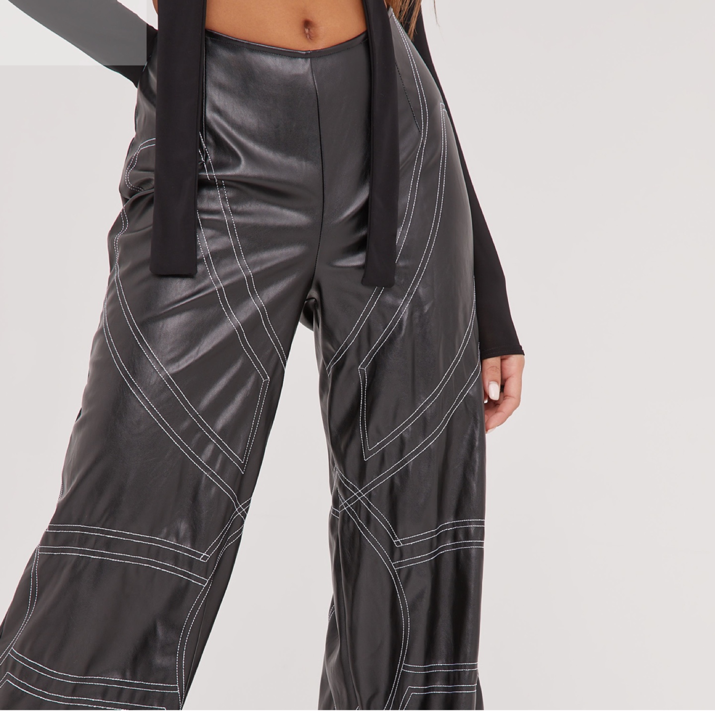 Black leather pants - photo 2