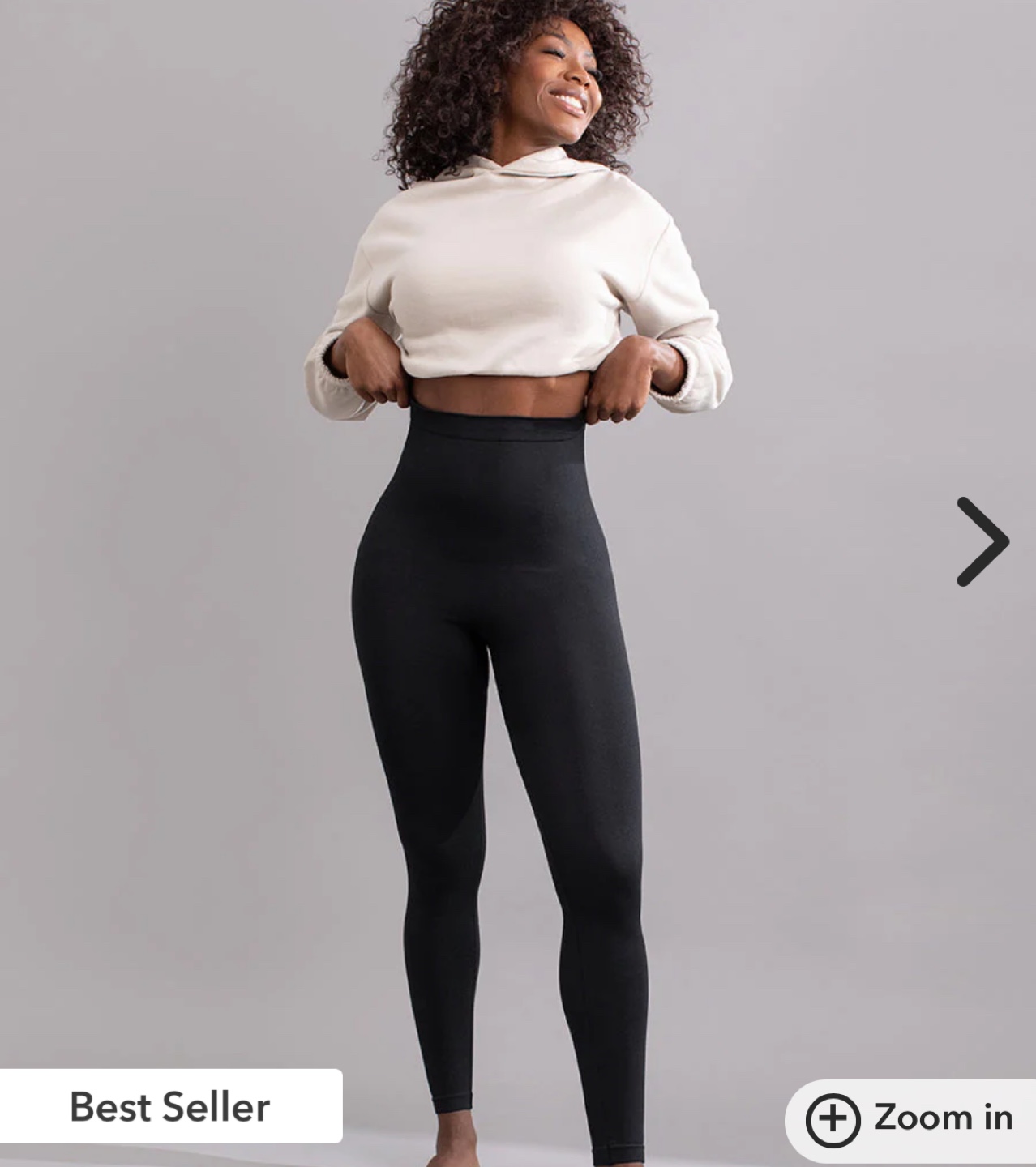 High Waisted Shaping Leggings 2XL black women shape wear - photo 3