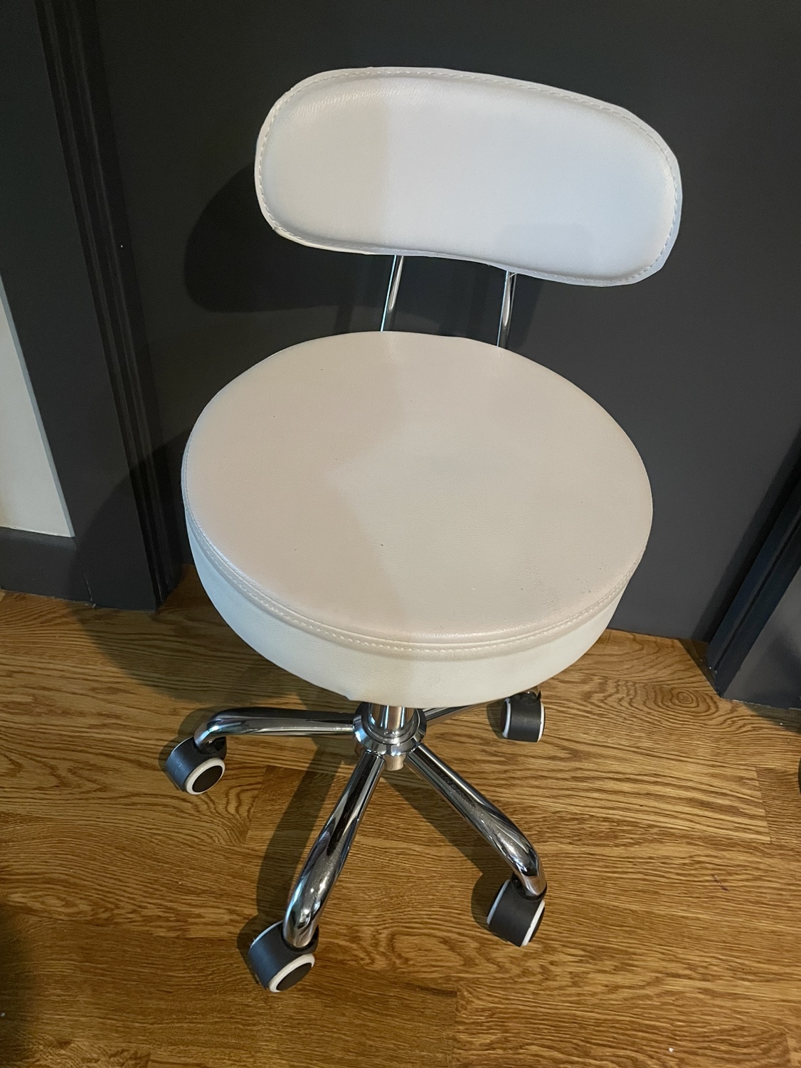 White office stool